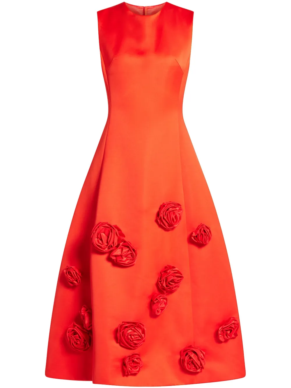 Leo Lin Cleo sleeveless midi dress - Rosso