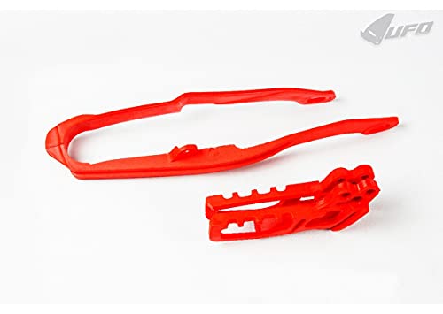 Ufo Plast Kit Cruna Catena+Fascia Forcella Rosso Honda Cr 250 2005-2006
