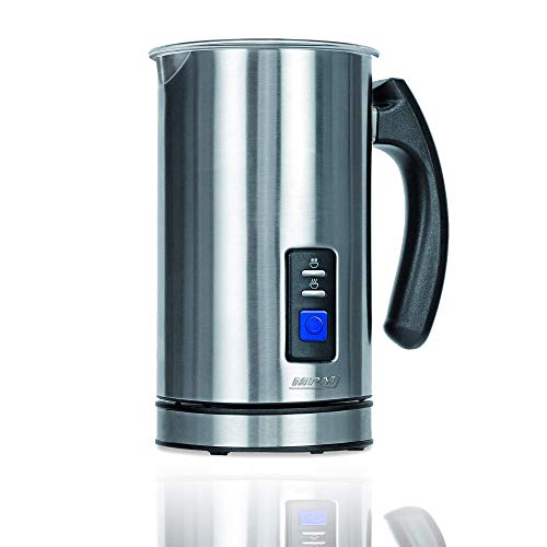 Mpm Mkw-03M Frullini Montalatte Automatico Senza Fili, Schiumalatte Elettrico, Frusta, Warmer 500 Ml Fa Schiuma Caldo/Freddo, Coperchio Trasparente, A