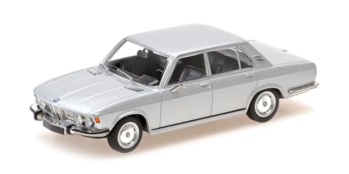 Minichamps 410029201 1:43 Bmw 2500 E3-1968-Argento Auto Da Collezione In Miniatura, Argento