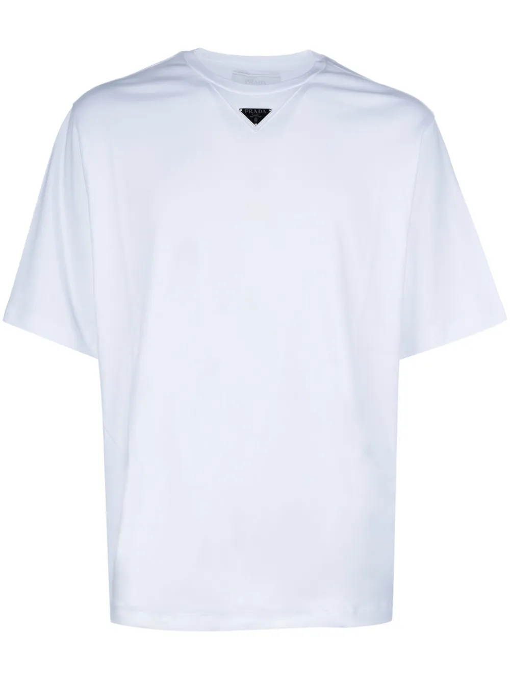 Prada triangle-logo T-shirt - Bianco