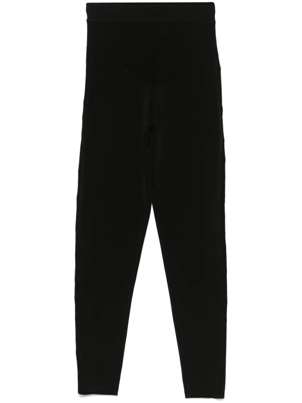 Mugler sculpting knit leggings - Nero