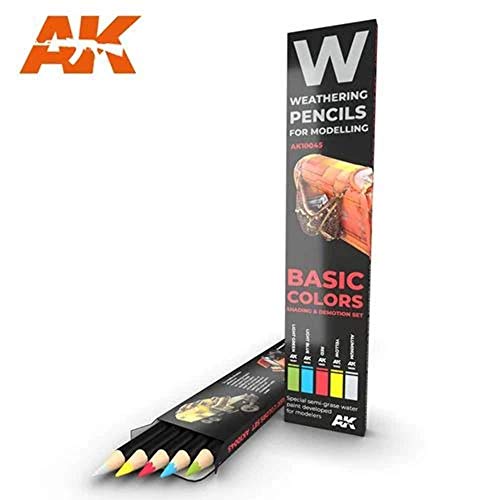 Ak Interactive 10045 Basic Colors: Shading & Demotion Set