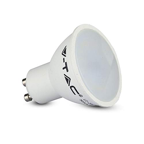 Faretto A Led Da 5 Watt Con Riflettore Medio 400 Lumen Lampada Bianco Caldo Eek A + Gu10 Vtac 1685