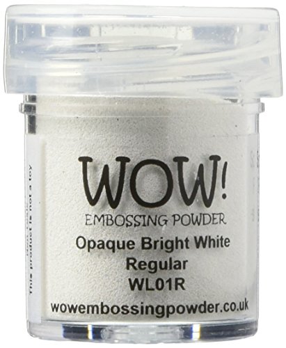 Wow Embossing Powder 15Ml-Opaco Bianco Brillante