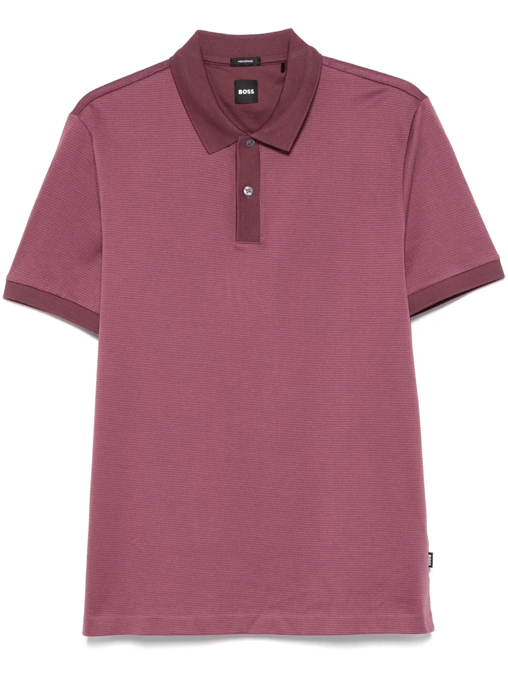 BOSS micro-pattern polo shirt - Viola