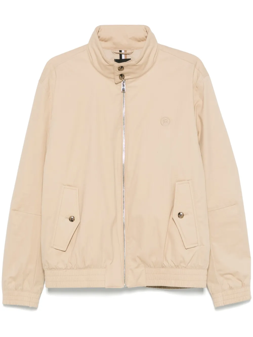 BOSS embroidered-double B bomber jacket - Toni neutri