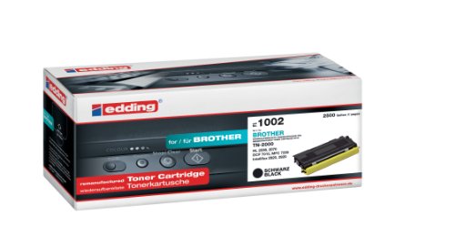 Edding 18 – 1002 Toner Edd 1002, Sostituito: Brother Tn 2000, 2500 Pagine, Nero