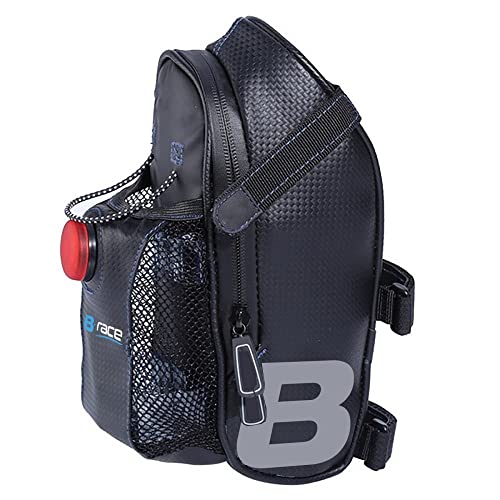 B-Race Ivb163, Borsetta Sottosella Portabor E Fanalino Unisex-Adult, Nero, 9 X 9.5 X 24