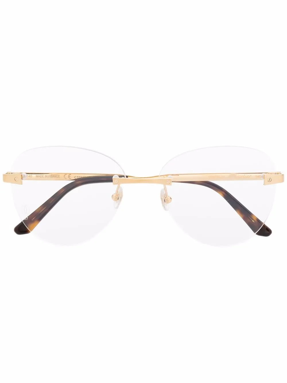 Cartier Eyewear Occhiali tondi - Oro