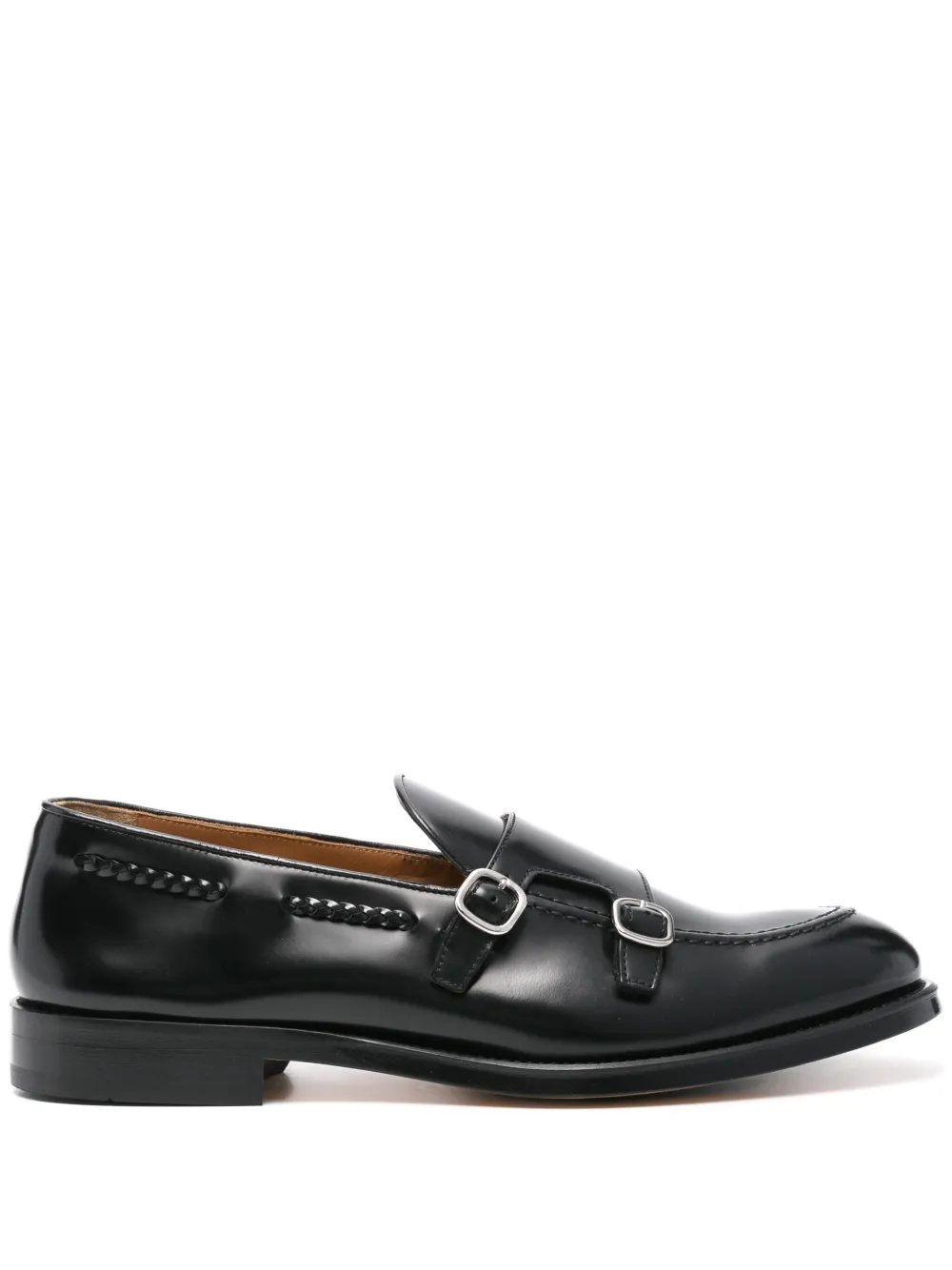 Doucal's leather monk shoes - Nero