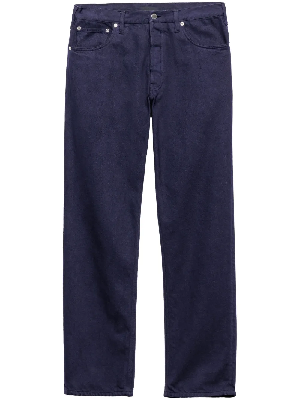 Prada logo straight jeans - Blu