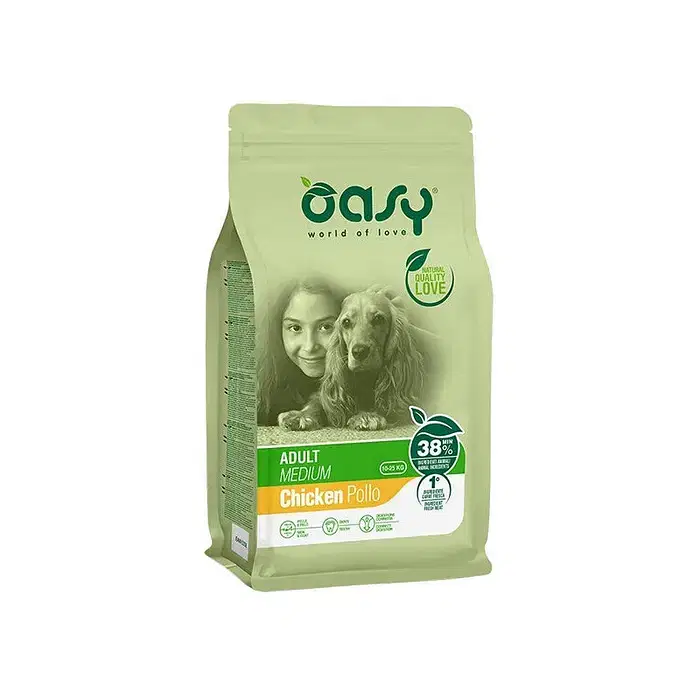 Oasy Dry Dog Adult Medium 3 Kg New Pack