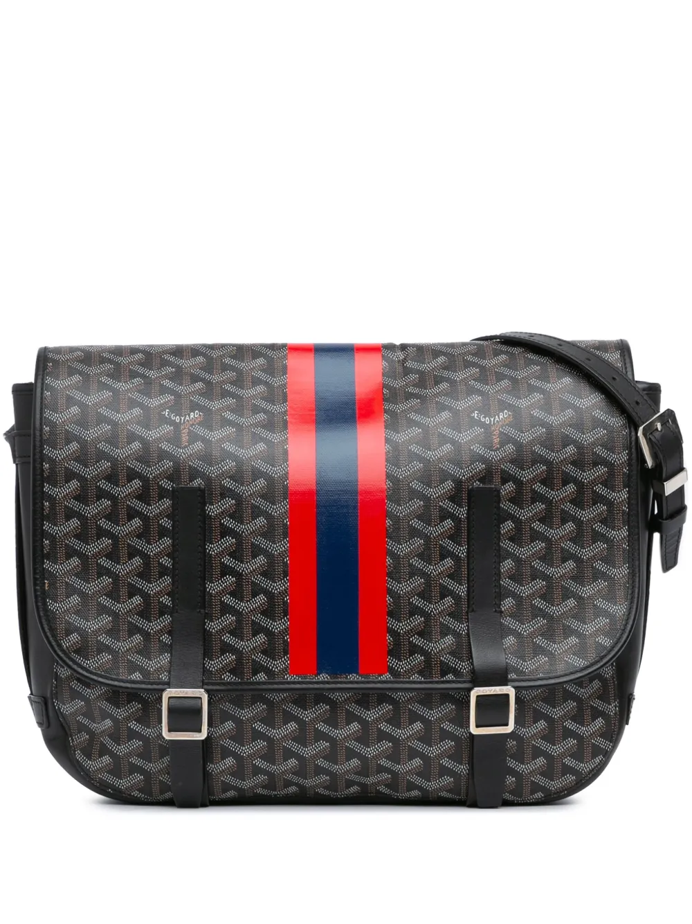 Goyard Pre-Owned 2010 Goyardine Belvedere GM crossbody bag - Nero