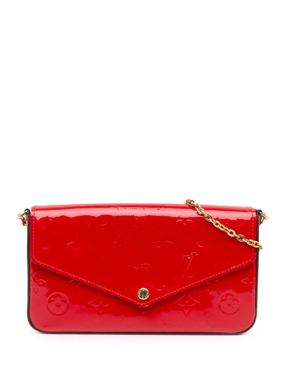 Louis Vuitton Pre-Owned 2015 Monogram Vernis Pochette Felicie crossbody bag - Rosso