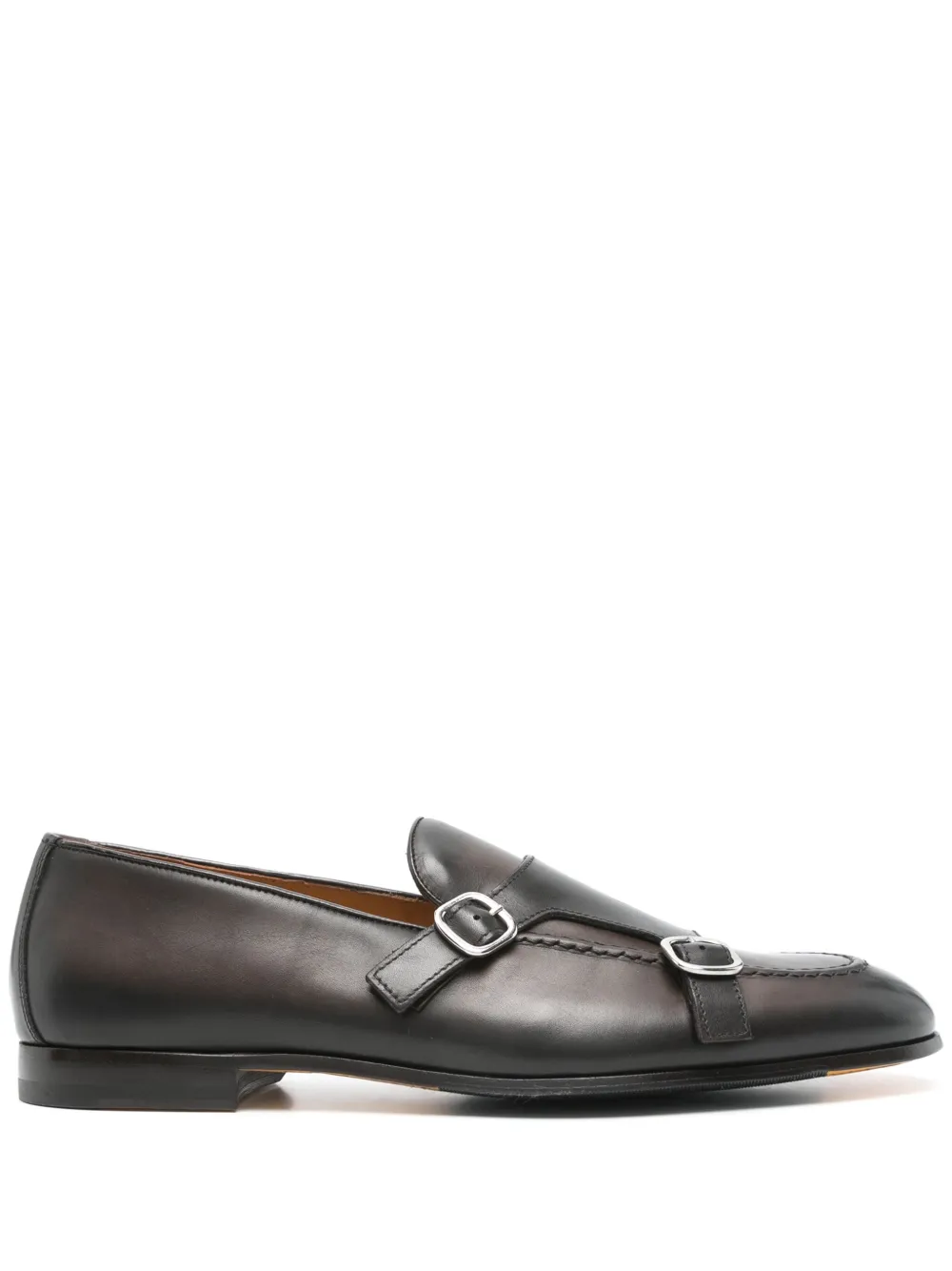 Doucal's leather monk shoes - Marrone