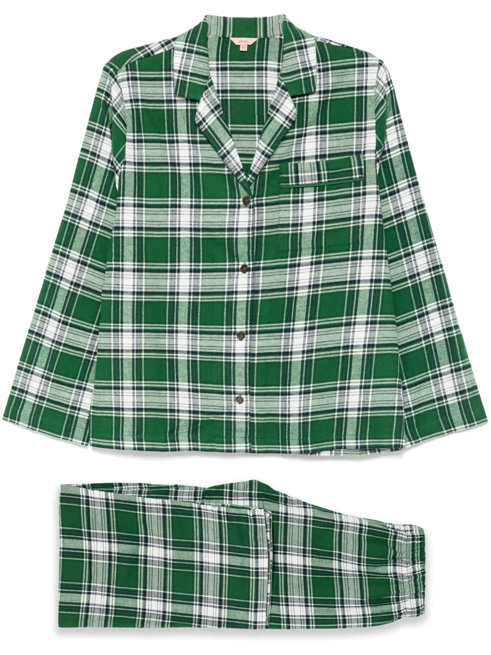 Eberjey cotton long pyjama sets - Verde