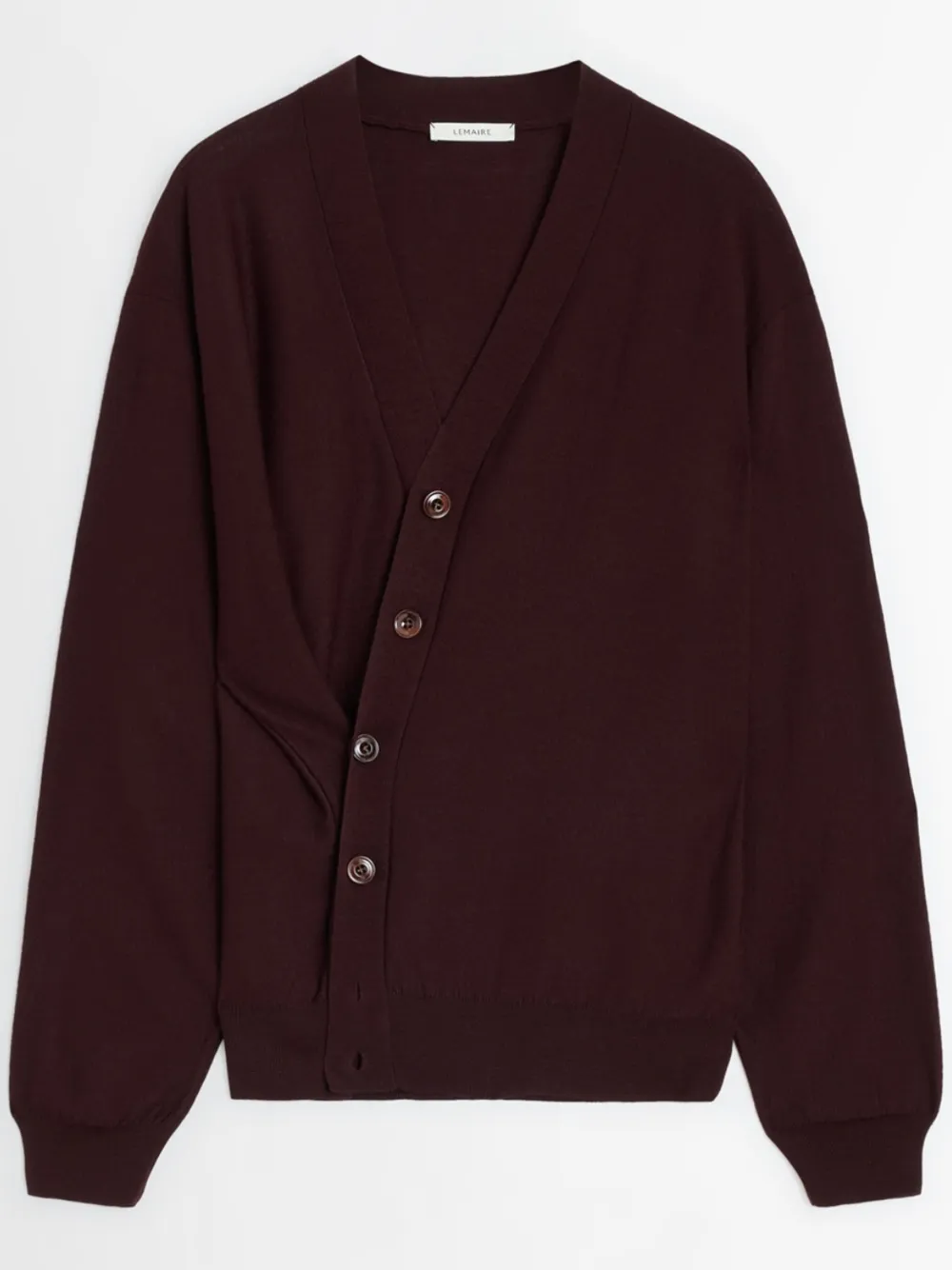 LEMAIRE twisted cardigan - Marrone