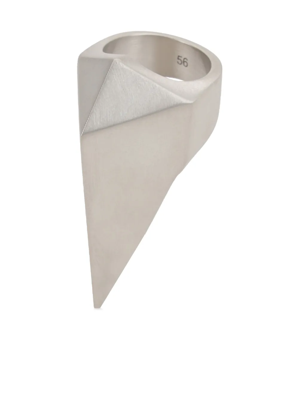 Rick Owens Pyramid ring - Argento