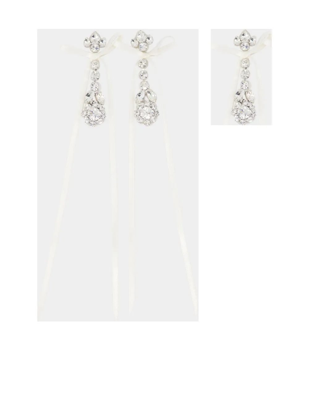 Simone Rocha Victorian Bow earrings - Bianco