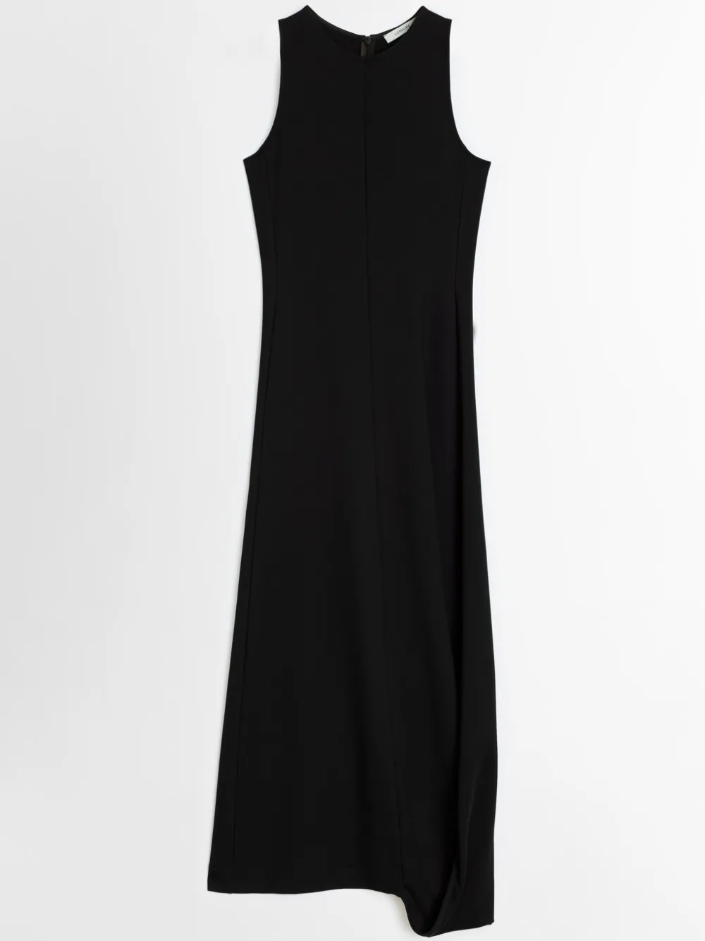 LEMAIRE twisted-hem midi dress - Nero