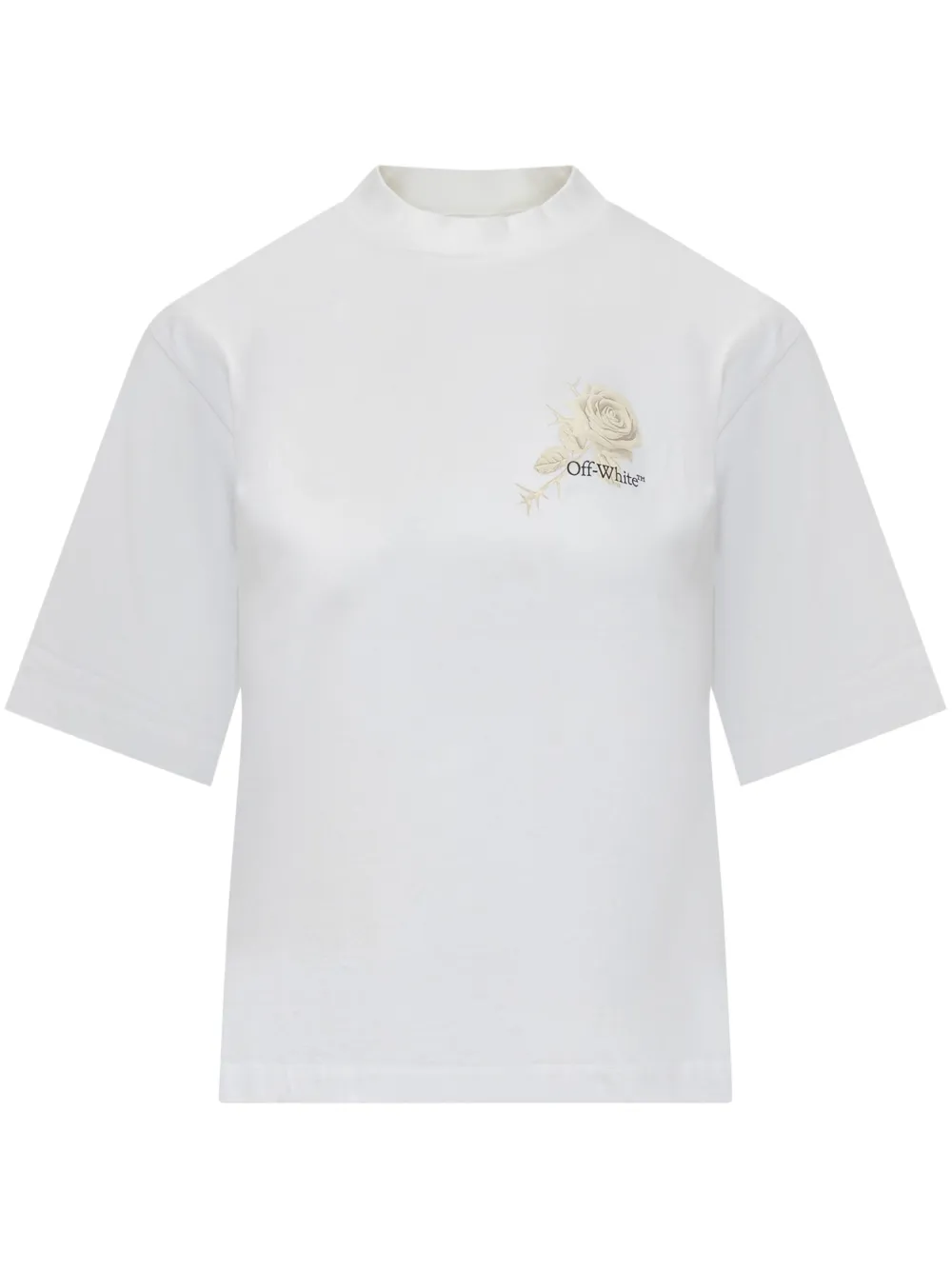 Off-White T-shirt con stampa Roses Arrows - 110 WHITE - BLACK