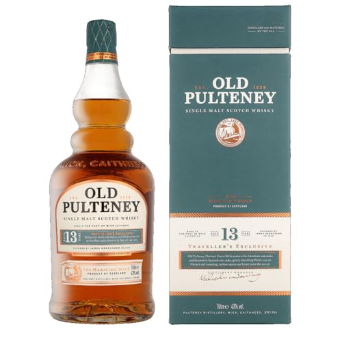 Old Pulteney 13 Years Old Single Malt Scotch Whisky 43% Vol. 1L In Giftbox