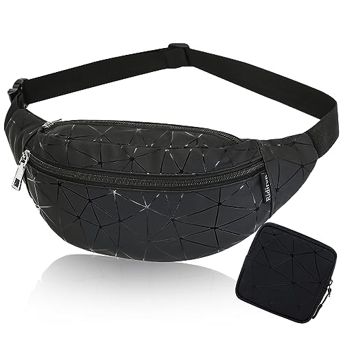 Marsupio Da Ragazza, Per Bambini, Per Festival, Colore Nero, Da Donna, Festival, Da Uomo, Alla Moda, Impermeabile, Olografico, Per Ragazzi (Nero), Ner