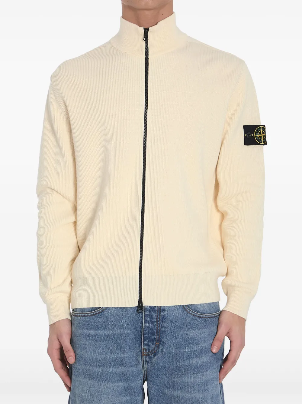 Stone Island zip-up sweatshirt - Bianco