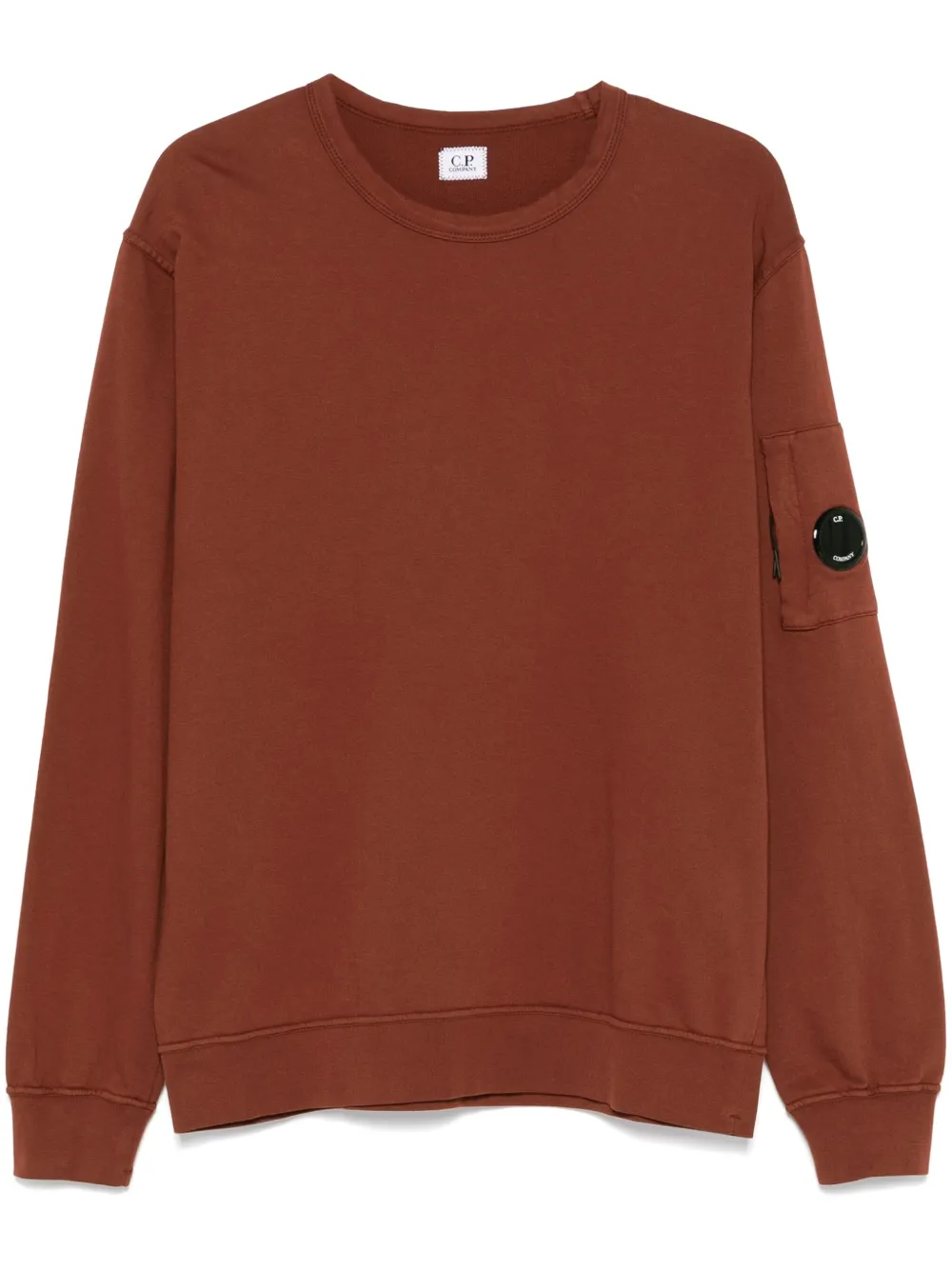 C.P. Company lens-detail sweatshirt - Marrone