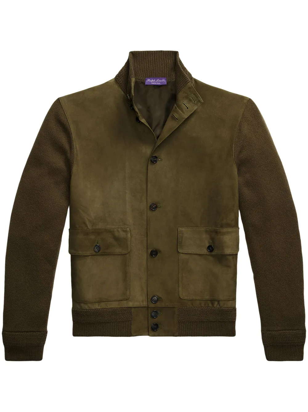 Ralph Lauren Purple Label suede cardigan - Verde