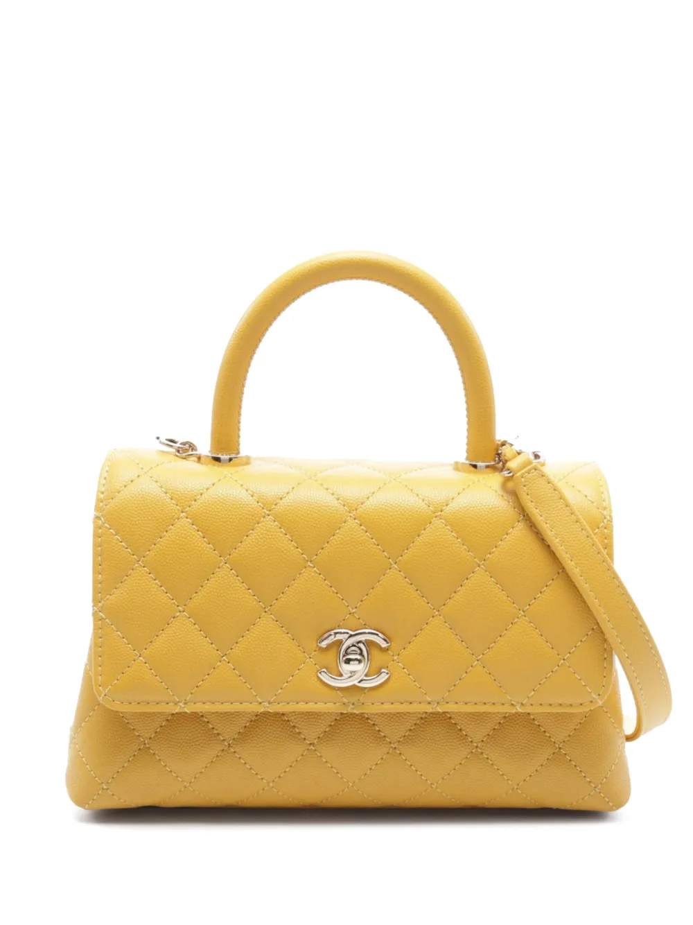 CHANEL Pre-Owned 2021 Flap handbag - Giallo