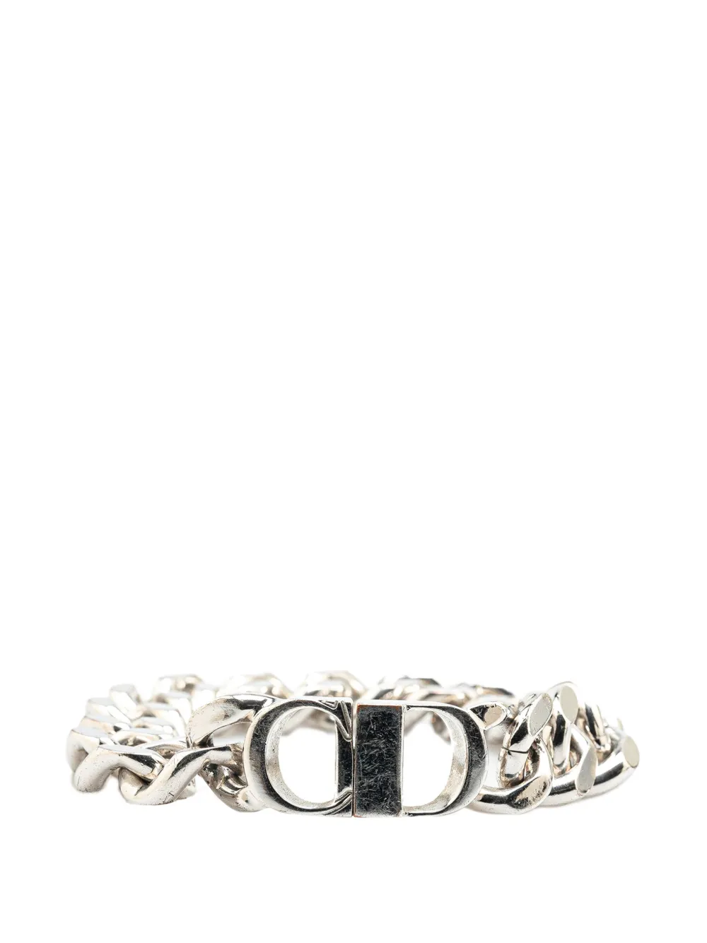 Christian Dior Pre-Owned 20th Century Silver CD Logo Bracelet costume bracelet - Argento