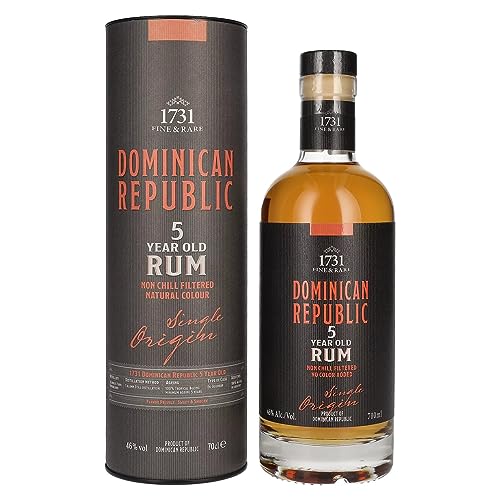 1731 Fine & Rare Dominican Republic 5 Years Old Single Origin Rum 46% Vol. 0,7L In Giftbox