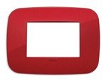 Vimar Serie Arke - Cornice Rotonda 7 Moduli Tecnopolimero Rosso