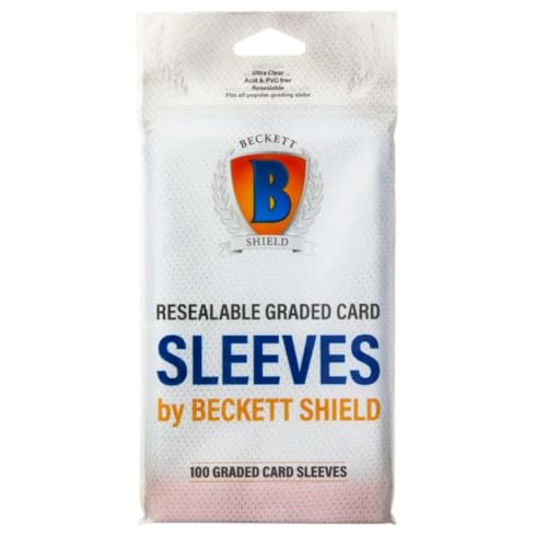 Beckett Shield - 100 Buste Per Carte Di Credito, Richiudibili