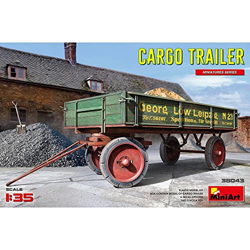 Mini Art 38043 Rimorchio Da Trasporto Tedesco In Scala 1:35 - Replica Fedele, Modellismo, Kit In Plastica, Kit Camion, Kit Auto, Kit Per Adulti