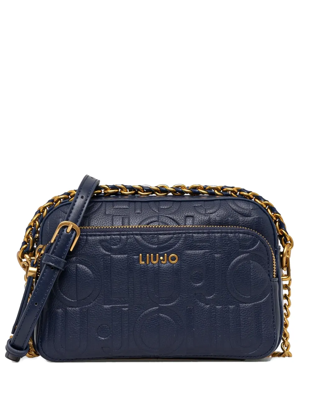 LIU JO monogram crossbody bag - Blu