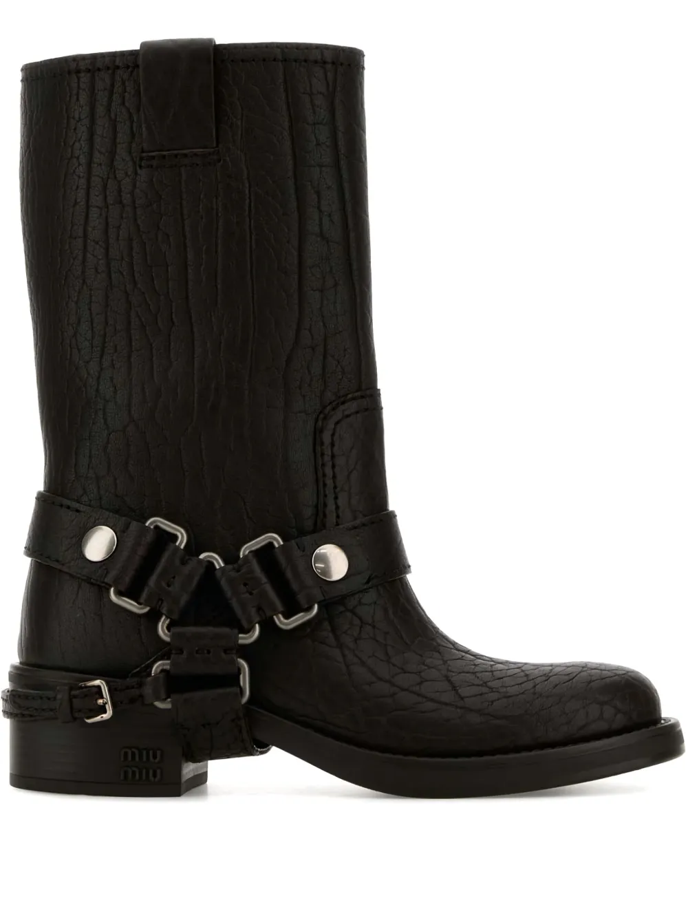Miu Miu leather ankle boots - Nero