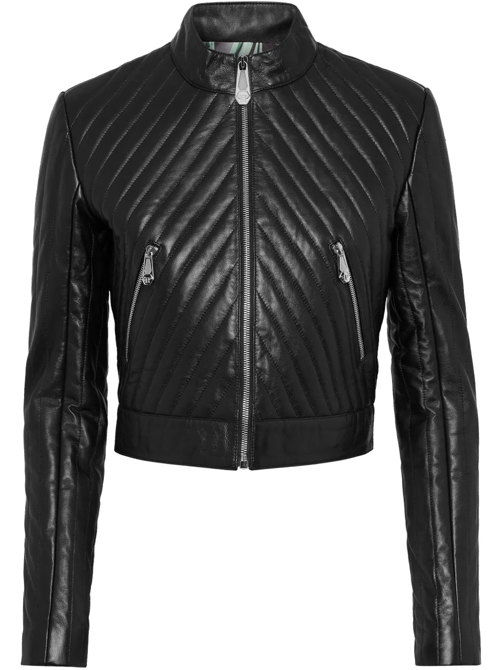 Philipp Plein leather jacket - Nero