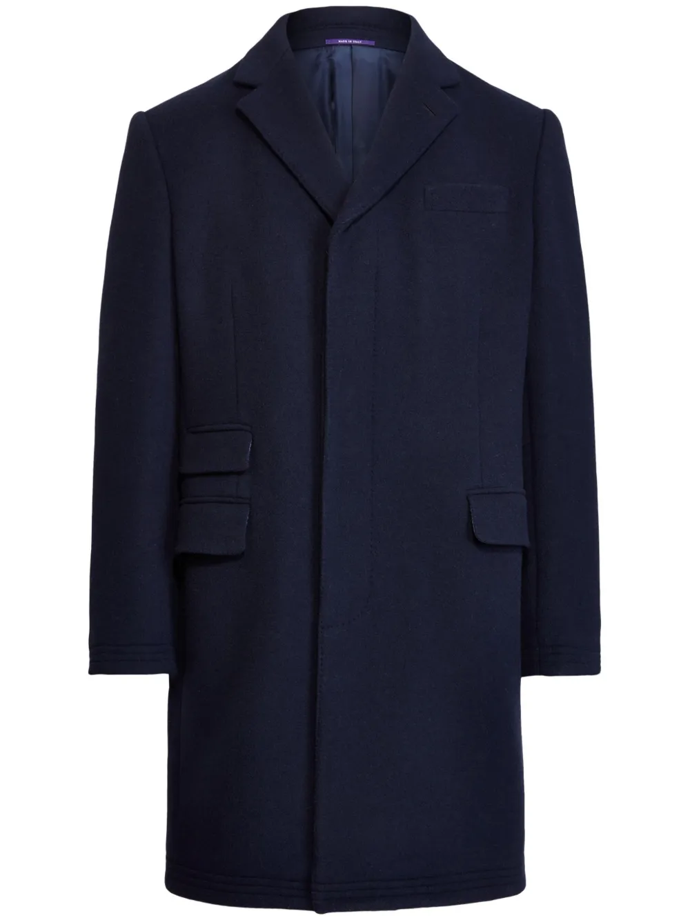 Ralph Lauren Purple Label brushed wool coat - Blu