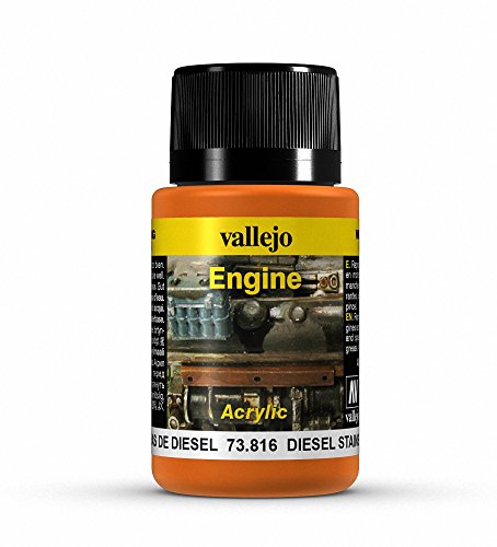 Vallejo Game Effects - Vernice Effetto Di Motore, 40 Ml, Arancione (Diesel Stains)