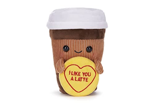 Posh Paws Swizzels Love Hearts 18Cm I Like You A Latte Coffee Cup Soft Plush Toy