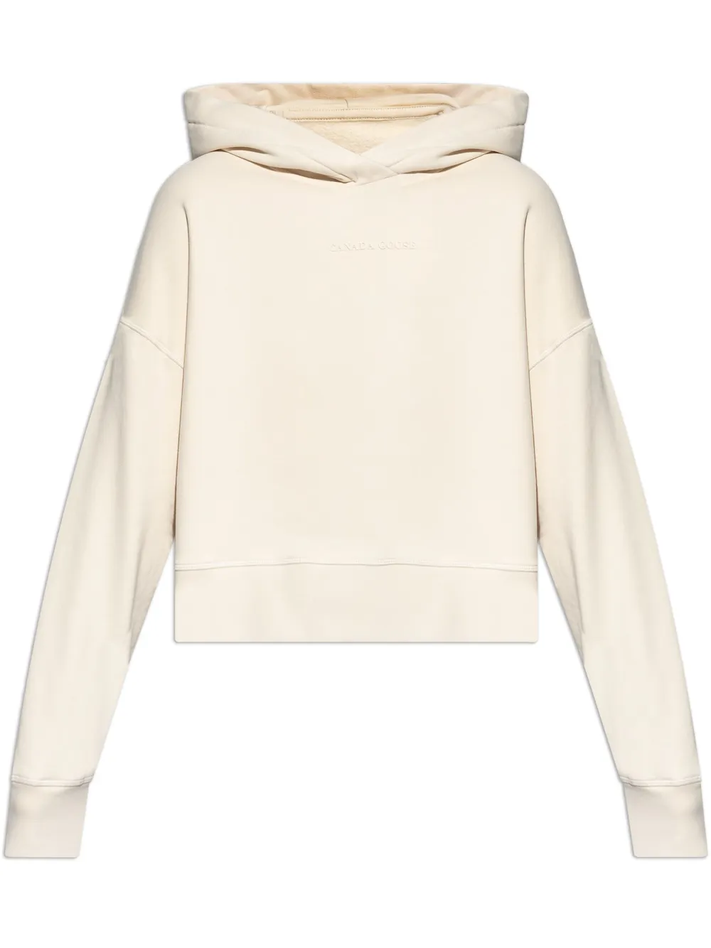 Canada Goose logo-embossed hoodie - Toni neutri