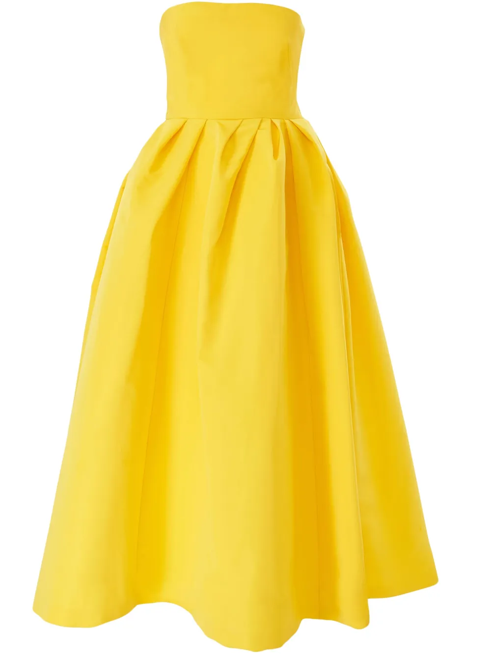 Carolina Herrera strapless midi dress - Giallo