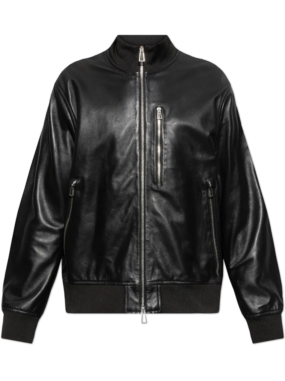 PS Paul Smith zip-up leather jacket - Nero