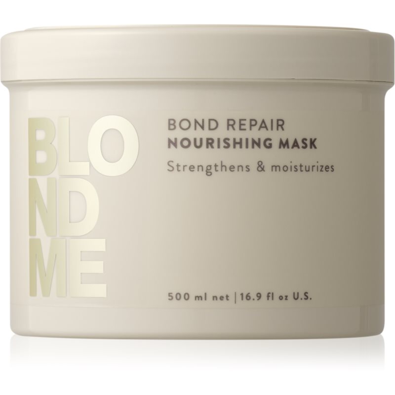 Schwarzkopf Professional Blondme Bond Repair Nourishing Mask Maschera Nutriente Intensa 500 Ml
