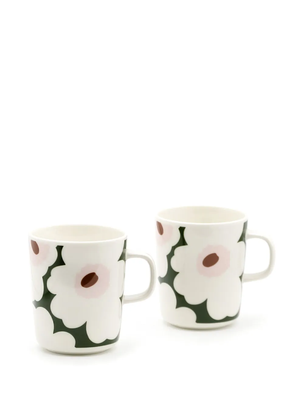 Marimekko Unikko mugs (set of two) - Bianco