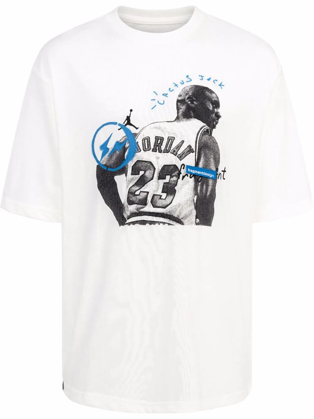 Travis Scott T-shirt Travis Scott x Fragment x Jordan - Bianco