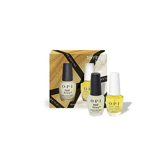 Opi Terribly Nice Holiday Collection, Treatment Power Duo Pack, 2 X 15Ml